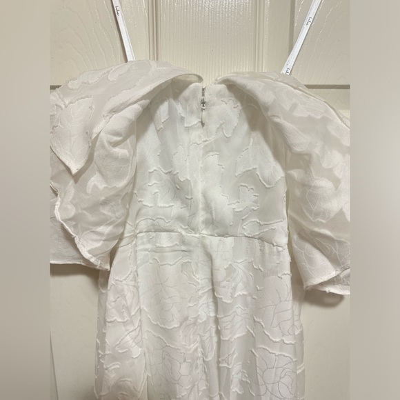New Lulu’s Love You So Truly White Burnout Floral Strapless Midi Dress XS spring - Picture 6 of 10